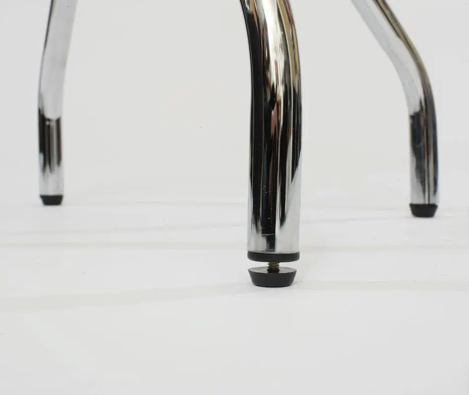 TRINITY Heavy Duty 30 Inch Backless Swivel Bar Stool, Black | Sturdy Chrome & Faux Leather (70-120 chars) - view 4