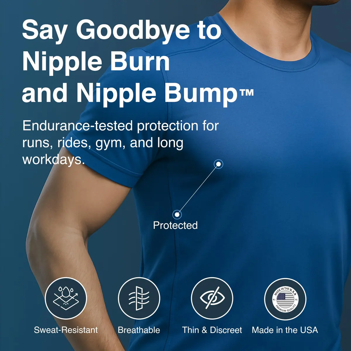 NipEaze Original Transparent Nip Protector - 62 Pairs (Regular Size) | Prevents Nipple Chafing During Endurance Sports - view 3