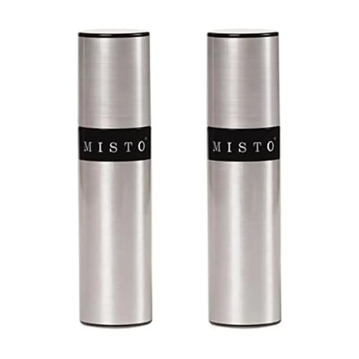 Misto Gourmet Olive Oil Sprayer Set of 2 Aluminum Bottles, 95ml (3.2 fl oz) Each | Even Mist for Healthy Cooking - main product image
