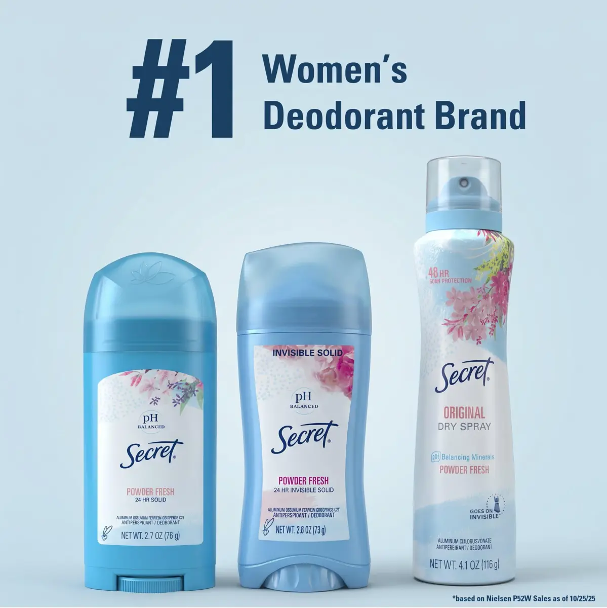Secret Invisible Solid Clean Lavender Antiperspirant & Deodorant for Women, 5.2 oz (2.6 oz x 2) | 24hr Sweat & Odor Protection - view 9