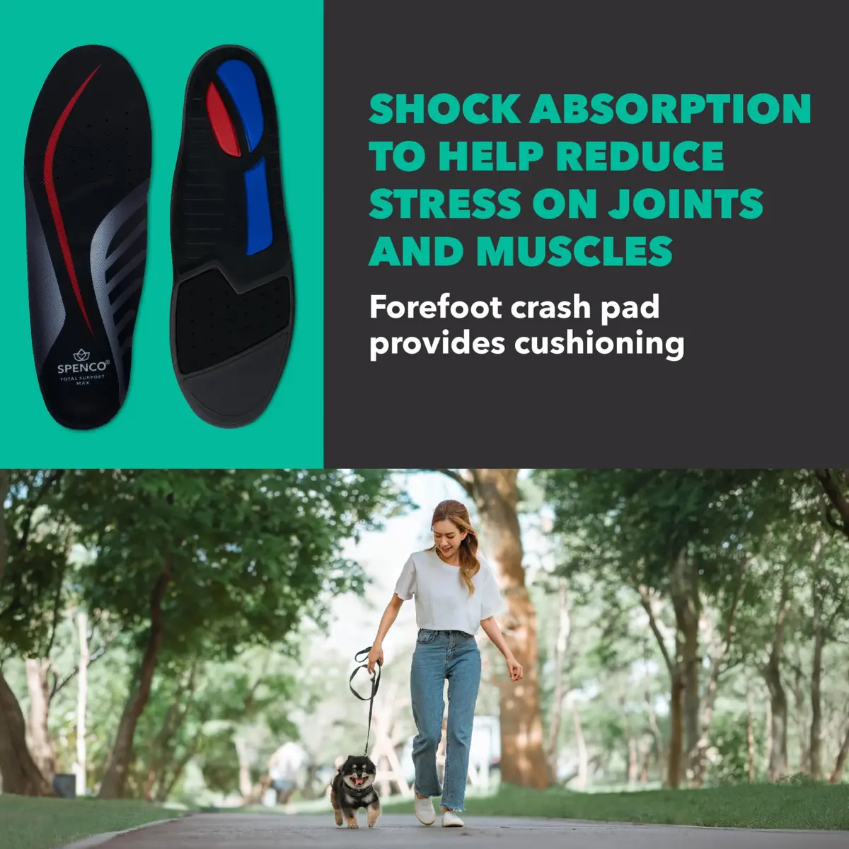 Spenco Total Support Max Shoe Insoles | Orthotic Arch Support for Over-Pronation & Shock Absorption (70-120 chars) - view 6