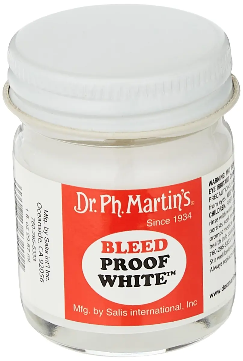 Dr. Ph. Martin's Bleed Proof White 1.0 oz Watercolor Paint | Opaque, Bleedproof, USA Made - view 3
