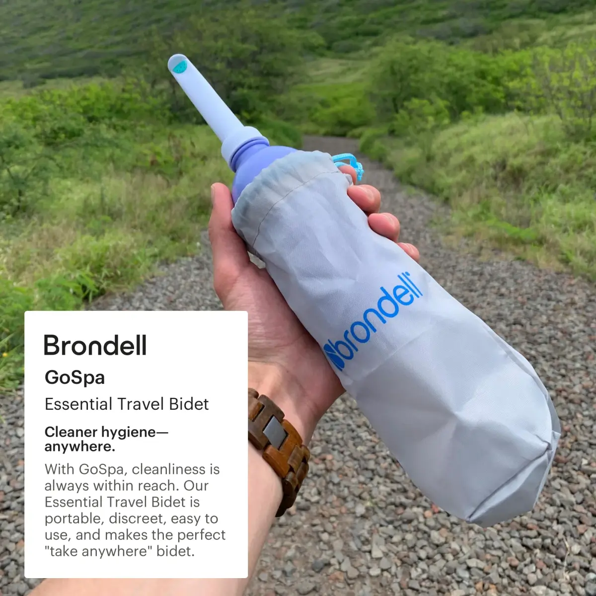 Brondell GoSpa Travel Bidet GS-70 Portable Peri Bottle 400ml (13.5 Fl Oz) | Postpartum & Perineal Care - view 2