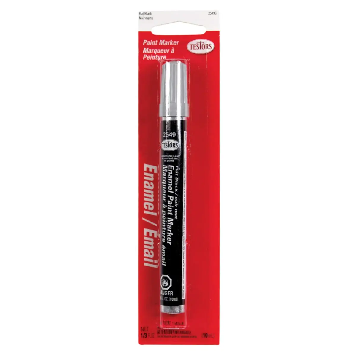 Testors Enamel Paint Marker Black Fine Tip | ASTM D-4236 Certified - main product image