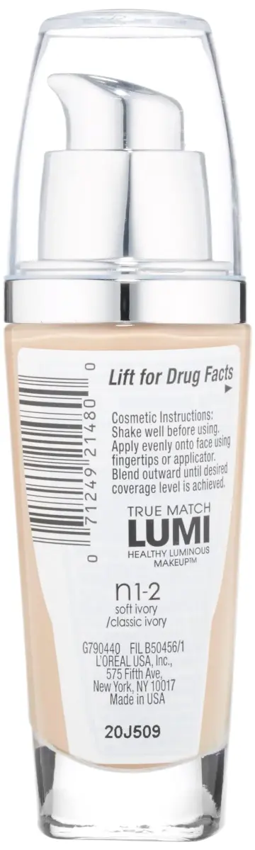 L'Oreal Paris True Match Lumi Healthy Luminous Makeup Creamy Soft Ivory/Classic Ivory 25ml - view 2