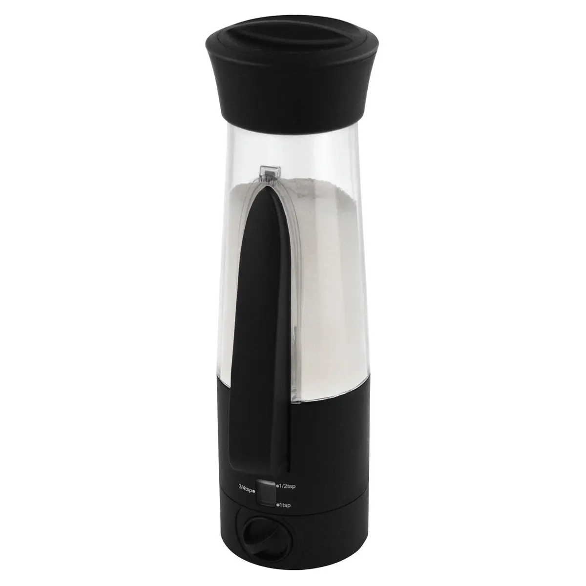 KitchenArt Automeasure Adjustable Sugar Dispenser/Shaker Black 198ml (0.75 Cup) | Portion Control Coffee Bar Essential - main product image