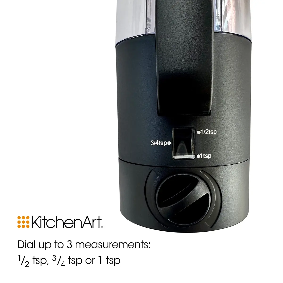 KitchenArt Automeasure Adjustable Sugar Dispenser/Shaker Black 198ml (0.75 Cup) | Portion Control Coffee Bar Essential - view 5