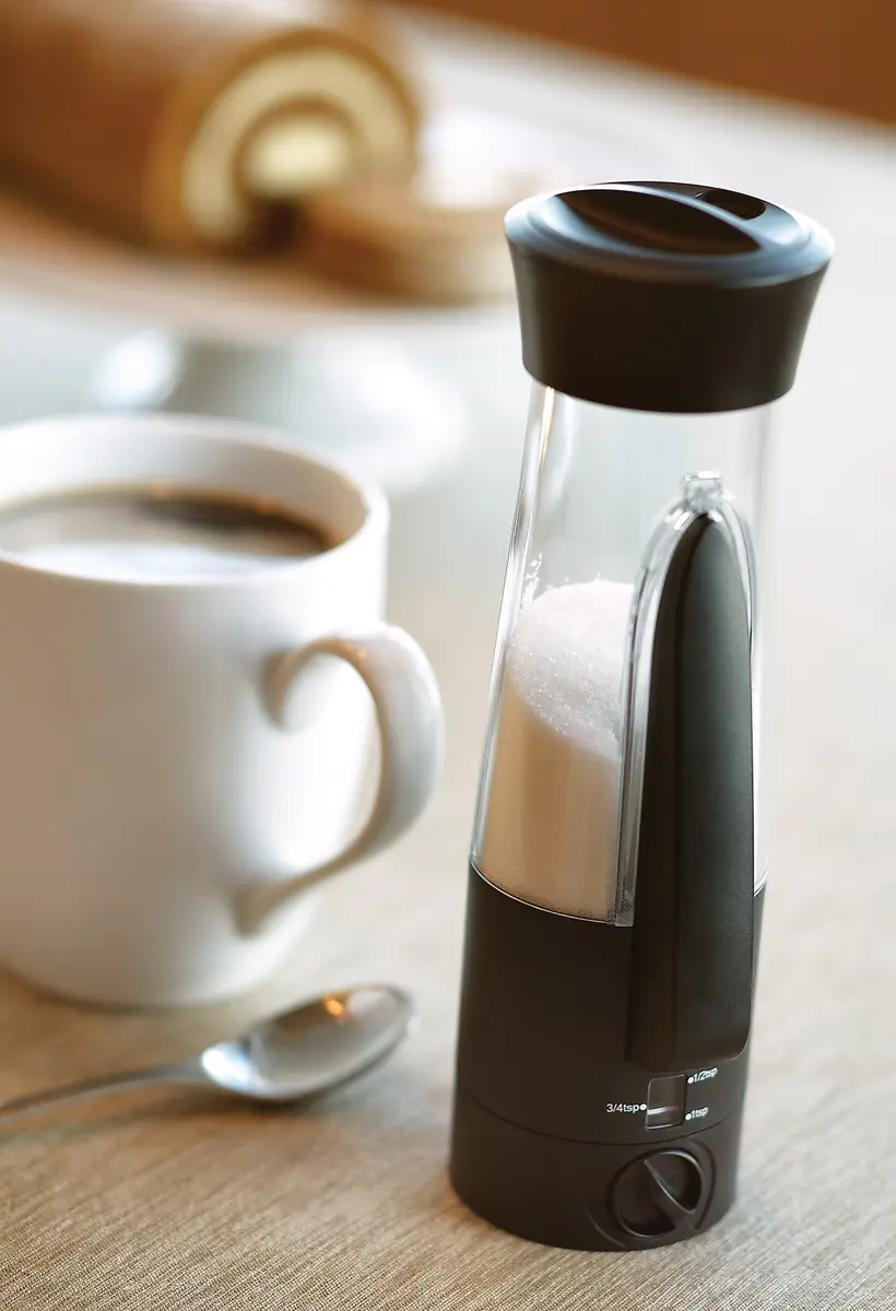 KitchenArt Automeasure Adjustable Sugar Dispenser/Shaker Black 198ml (0.75 Cup) | Portion Control Coffee Bar Essential - view 7