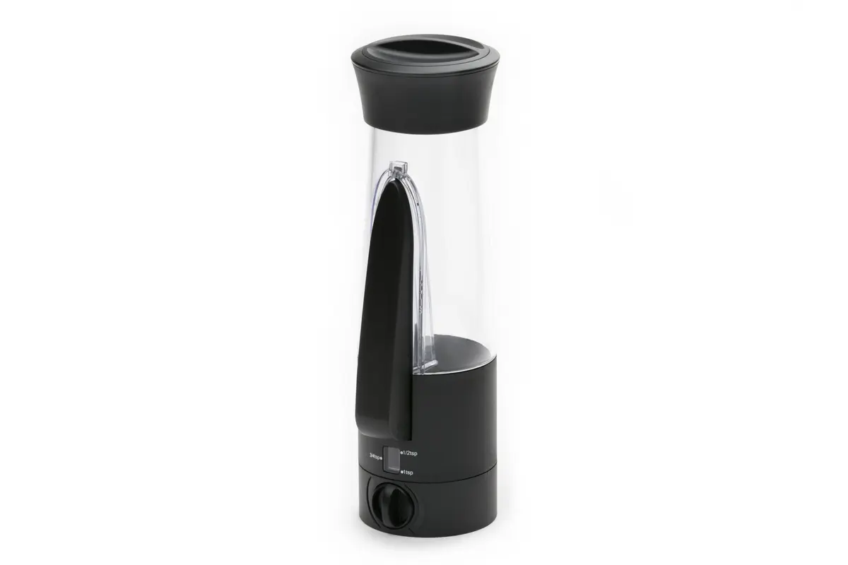 KitchenArt Automeasure Adjustable Sugar Dispenser/Shaker Black 198ml (0.75 Cup) | Portion Control Coffee Bar Essential - view 2