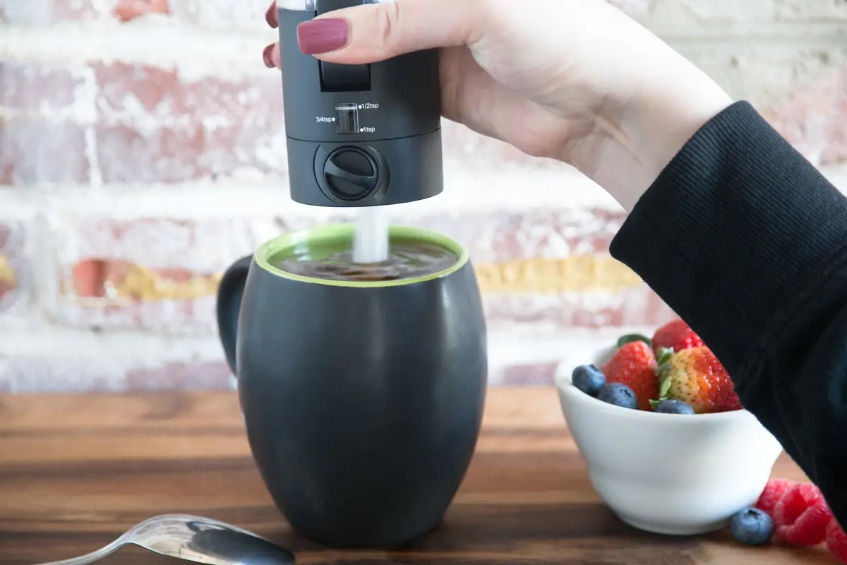 KitchenArt Automeasure Adjustable Sugar Dispenser/Shaker Black 198ml (0.75 Cup) | Portion Control Coffee Bar Essential - view 4
