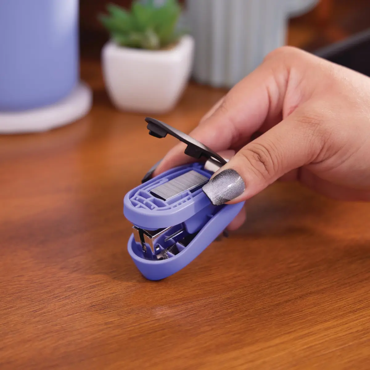 Swingline Tot Mini Stapler 12 Sheets | Includes Staple Remover & 1000 Staples, Purple - view 5