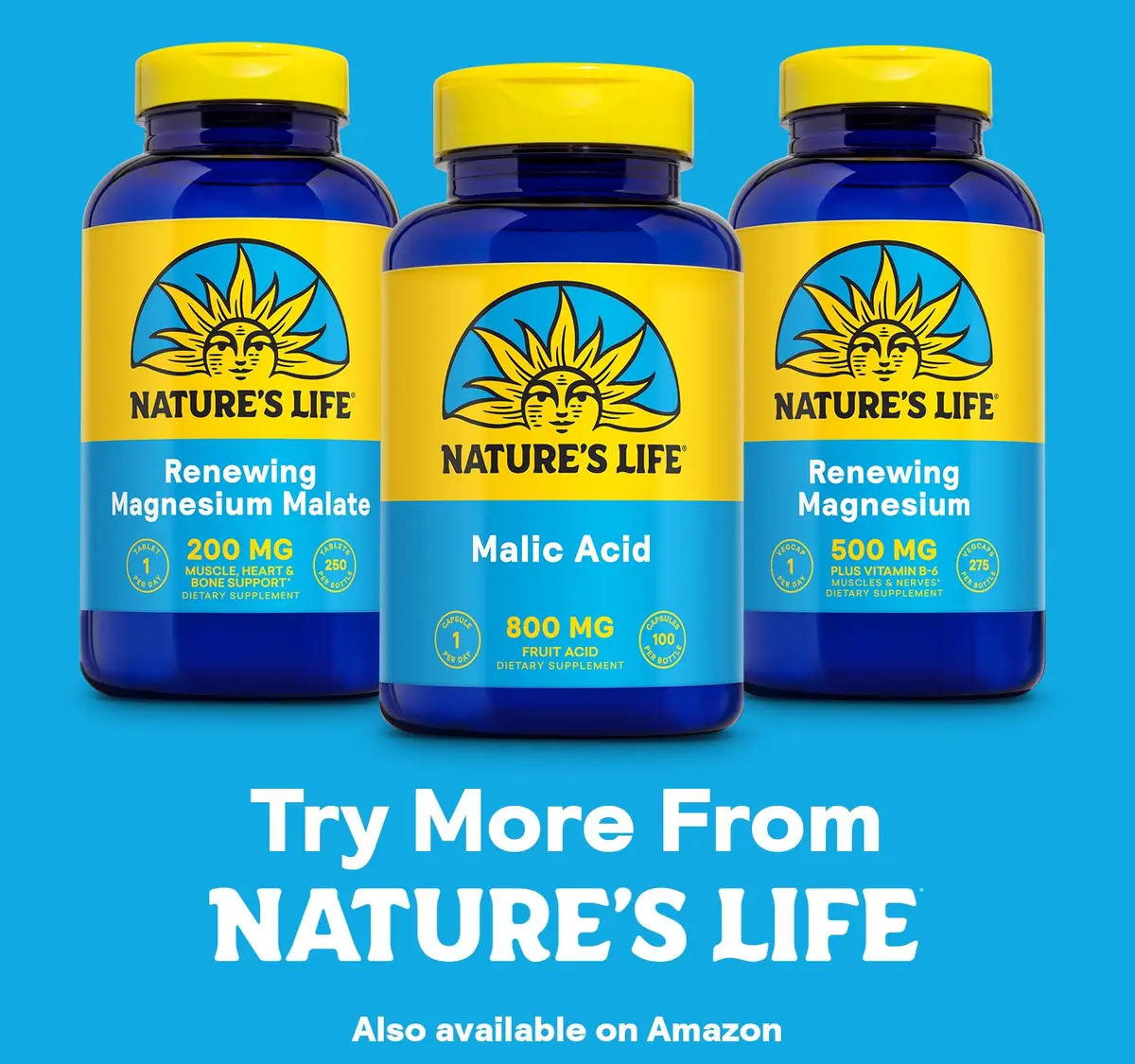 Nature's Life Malic Acid 800 mg | Chelating Agent Supports Energy & Muscle Comfort | No Gluten, Non-GMO | 100 Count - view 6