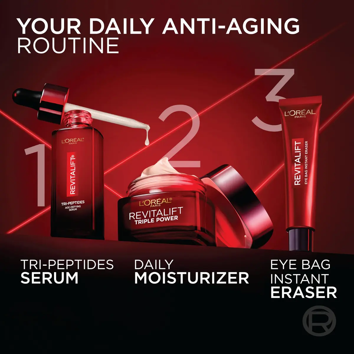 L'Oreal Paris Revitalift Triple Power Anti-Aging Face Moisturizer, 1.7 Oz | Reduces Wrinkles, Firms & Brightens Skin - view 6