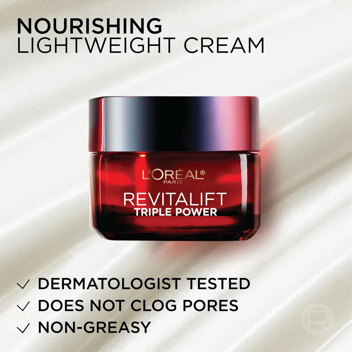 L'Oreal Paris Revitalift Triple Power Anti-Aging Face Moisturizer, 1.7 Oz | Reduces Wrinkles, Firms & Brightens Skin - view 8