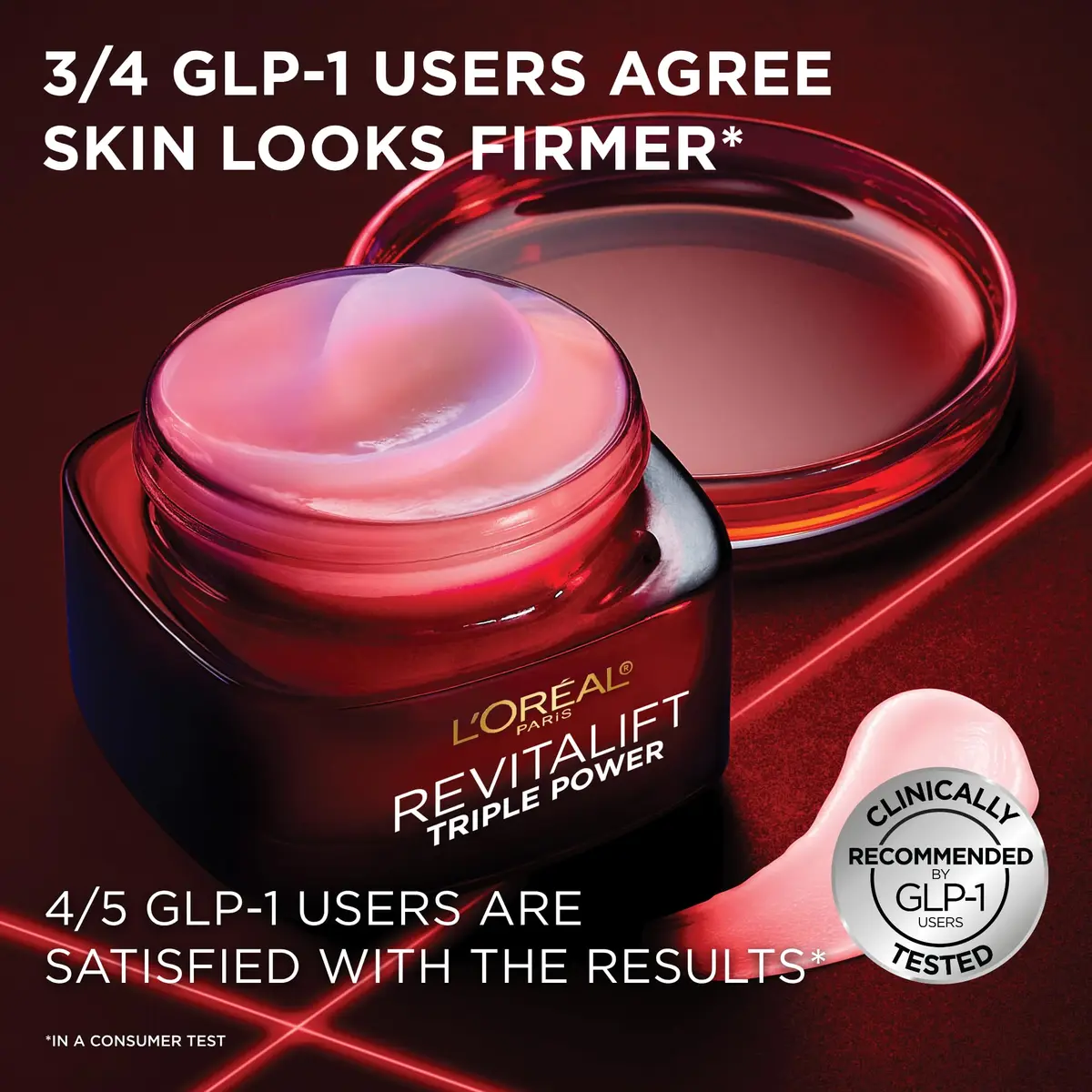 L'Oreal Paris Revitalift Triple Power Anti-Aging Face Moisturizer, 1.7 Oz | Reduces Wrinkles, Firms & Brightens Skin - view 3