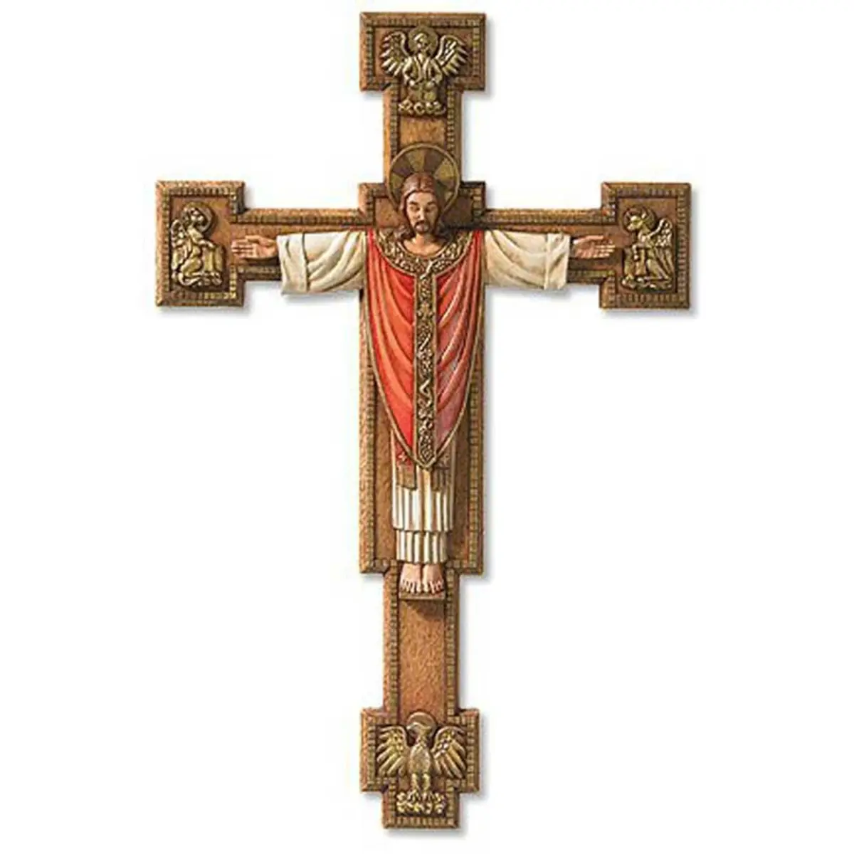 Christian Brands San Giovanni Collection Resin Wall Cross 29.21 cm (11.5" H) | Christus Rex - main product image