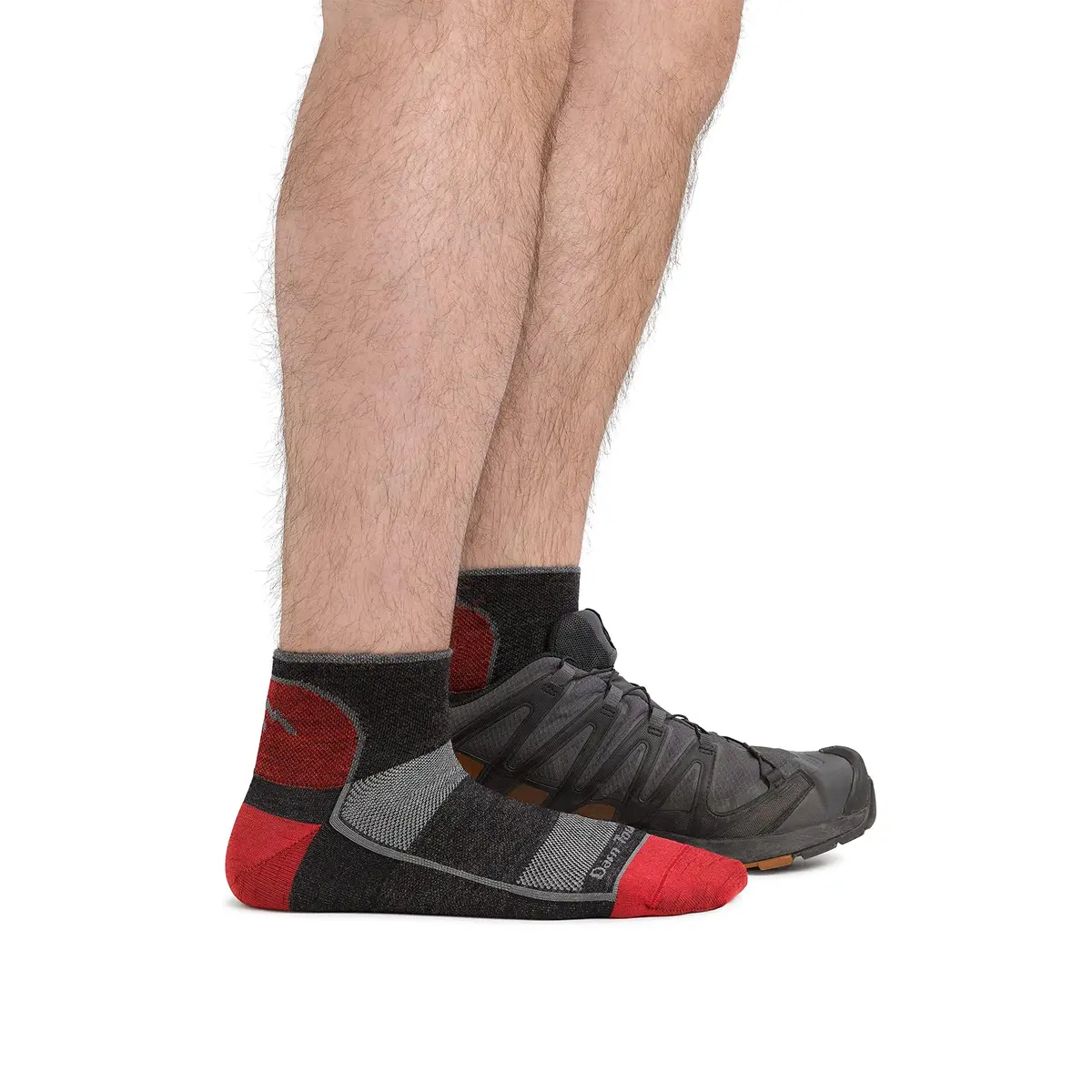 Darn Tough Vermont Men's Quarter Lightweight Running Sock (Style 1715) - DTV, Large | Seamless Performance Fit - view 2