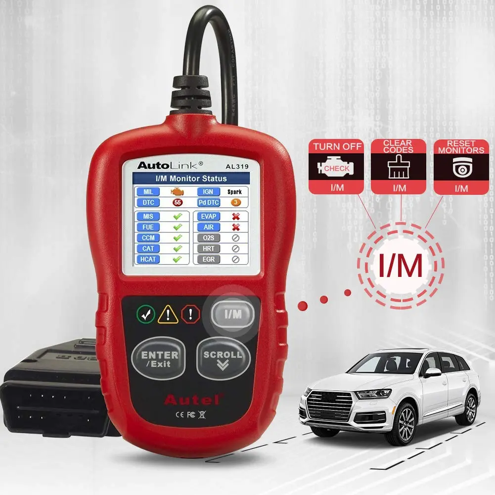 Autel Autolink AL319 Car OBD2 Scanner Code Reader Engine Fault Code Scanner CAN Diagnostic Tool for All Vehicles Since 1996 - view 3