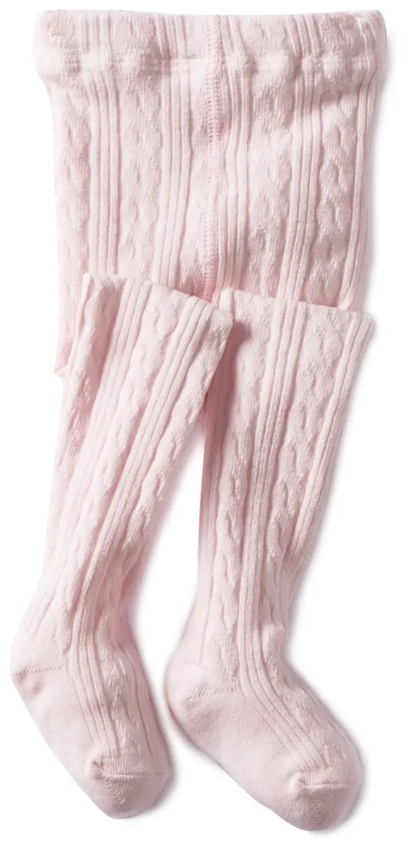 Jefferies Socks Girls 2-6X Cable Tight Pink 2-4 Years | Classic Style & Comfort - main product image