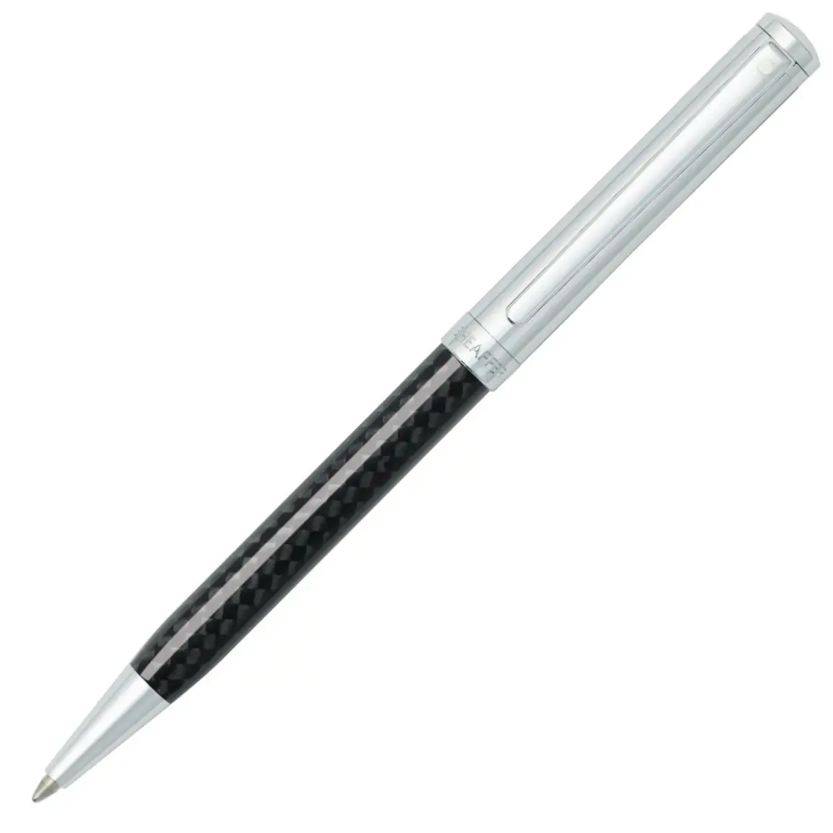 Sheaffer Intensity Carbon Fiber Ballpoint Pen with Chrome Cap and Trim, 0.5mm (Medium Point) | Writing Excellence - main product image