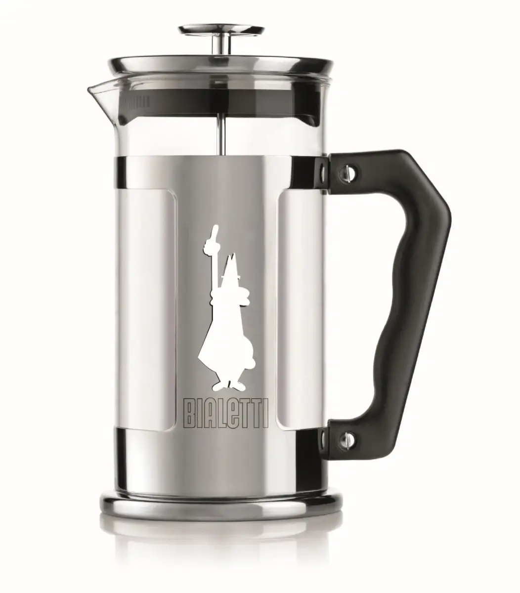 Bialetti Preziosa Stainless Steel 3-Cup French Press Coffee Maker 350ml (12 Fl Oz) | Brew Rich Coffee with Fine Mesh Filter - main product image