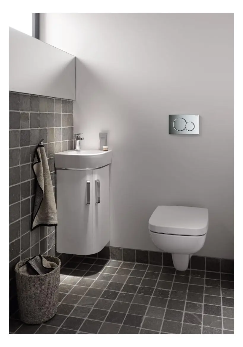 Geberit Samba Dual Flush Actuator Plate Chrome | For Concealed Tanks UP300/UP320/UP720 - view 5