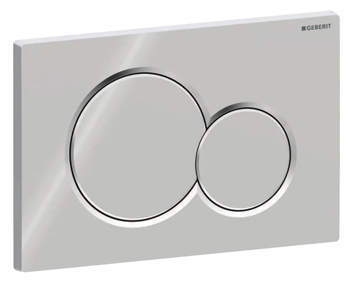 Geberit Samba Dual Flush Actuator Plate Chrome | For Concealed Tanks UP300/UP320/UP720 - main product image