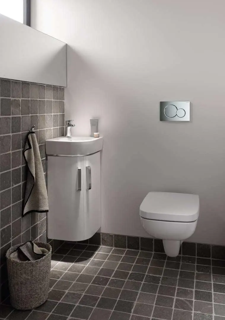 Geberit Samba Dual Flush Actuator Plate Chrome | For Concealed Tanks UP300/UP320/UP720 - view 2