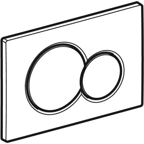 Geberit Samba Dual Flush Actuator Plate Chrome | For Concealed Tanks UP300/UP320/UP720 - view 4