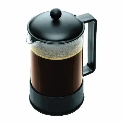Bodum Brazil French Press Coffee Maker 1.5L (51oz) | Classic Black Glass & Stainless Steel - view 2