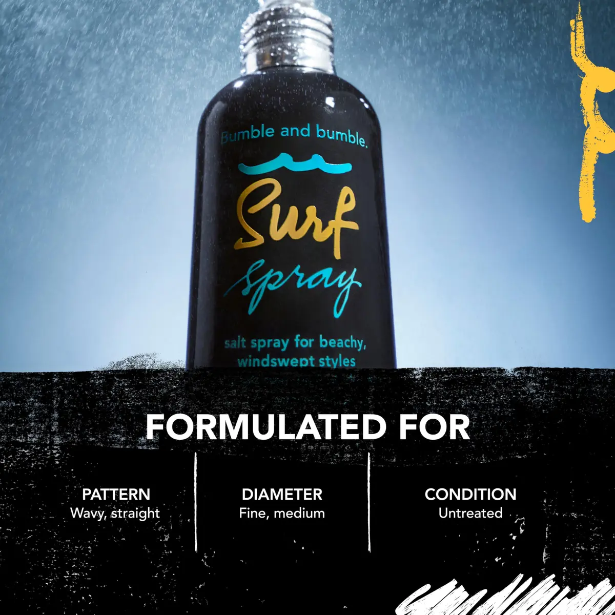 Bumble and bumble. Surf Sea Salt Spray | Volumizing | Air Dry Hair | Adds Tousled Beachy Texture + Matte Finish | For Fine to Medium Wavy, Straight Hair Types | Mini Travel Size, 1.7 Fl Oz - view 6