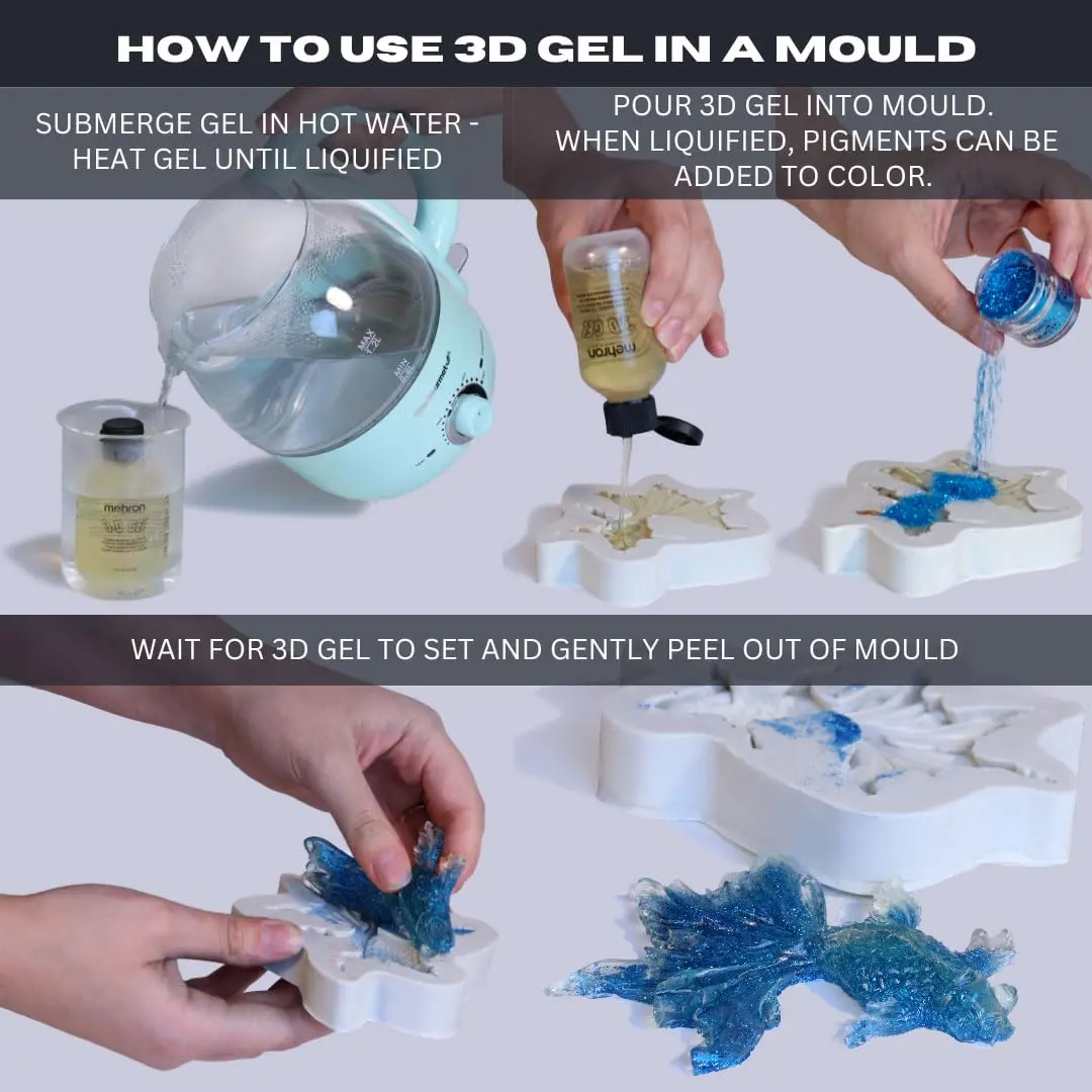 Mehron 3D Gel - 0.5 oz CLEAR | Special FX Gelatin Makeup for Realistic Effects - view 5