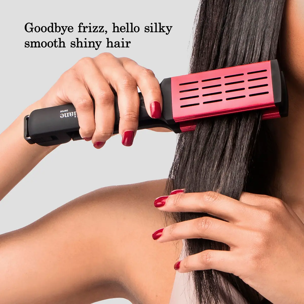 Diane Ceramic Double-Sided Straightening Hair Brush with Nylon Bristles | 9 in 1 Styling Tool for Smooth, Shiny Hair - view 2