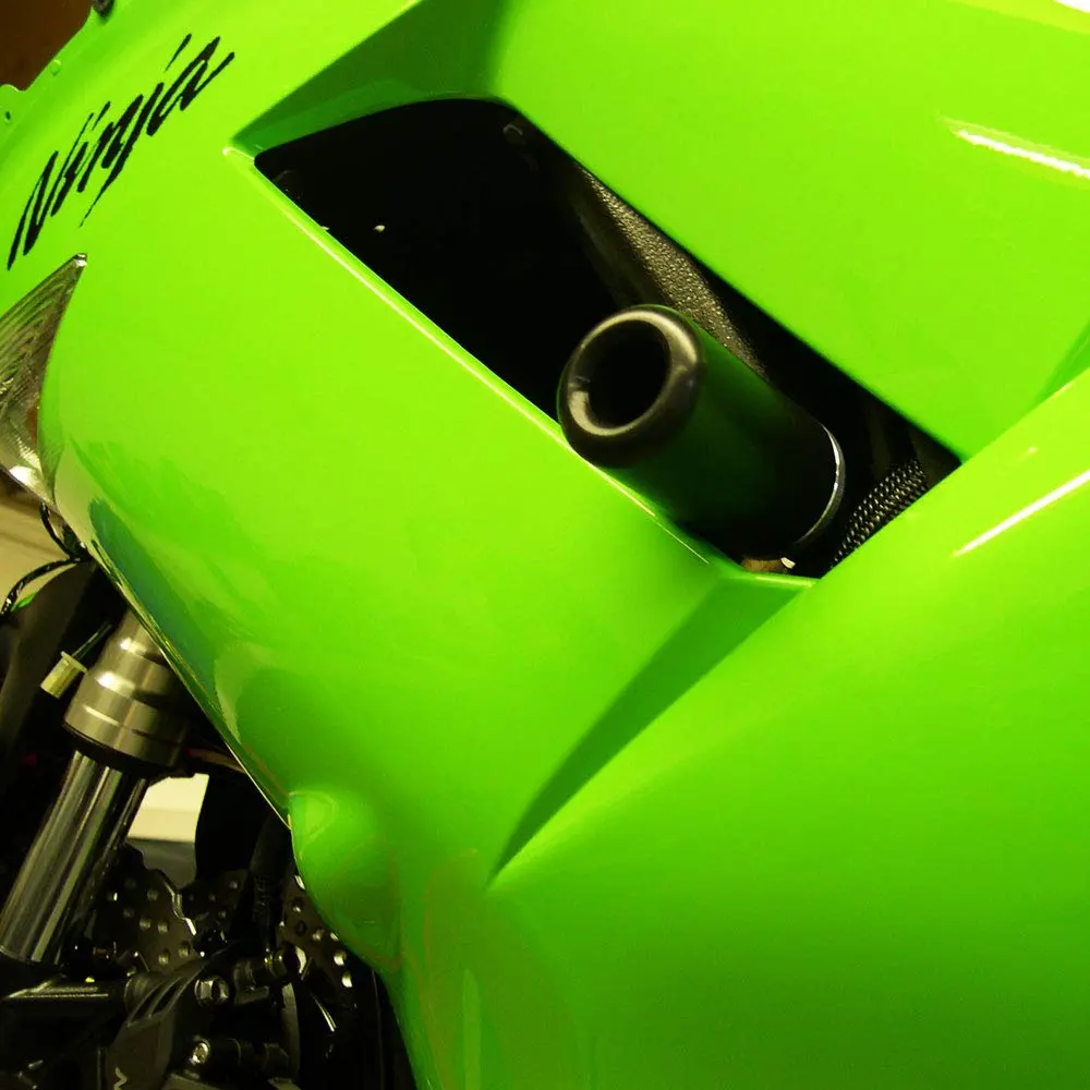 Shogun Motorsports Kaw ZX6 ZX6R ZX6RR ZX636 2007 2008 Black No Cut Frame Sliders | Premium USA Quality - main product image