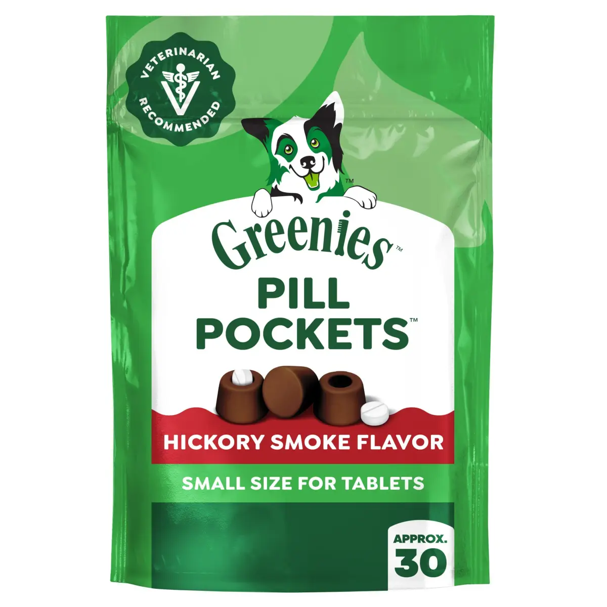 Greenies Pill Pockets Small Size Dog Treats Hickory Smoke Flavor 3.2 oz (90.7 g) | Vet-Recommended for Hiding Pills - main product image