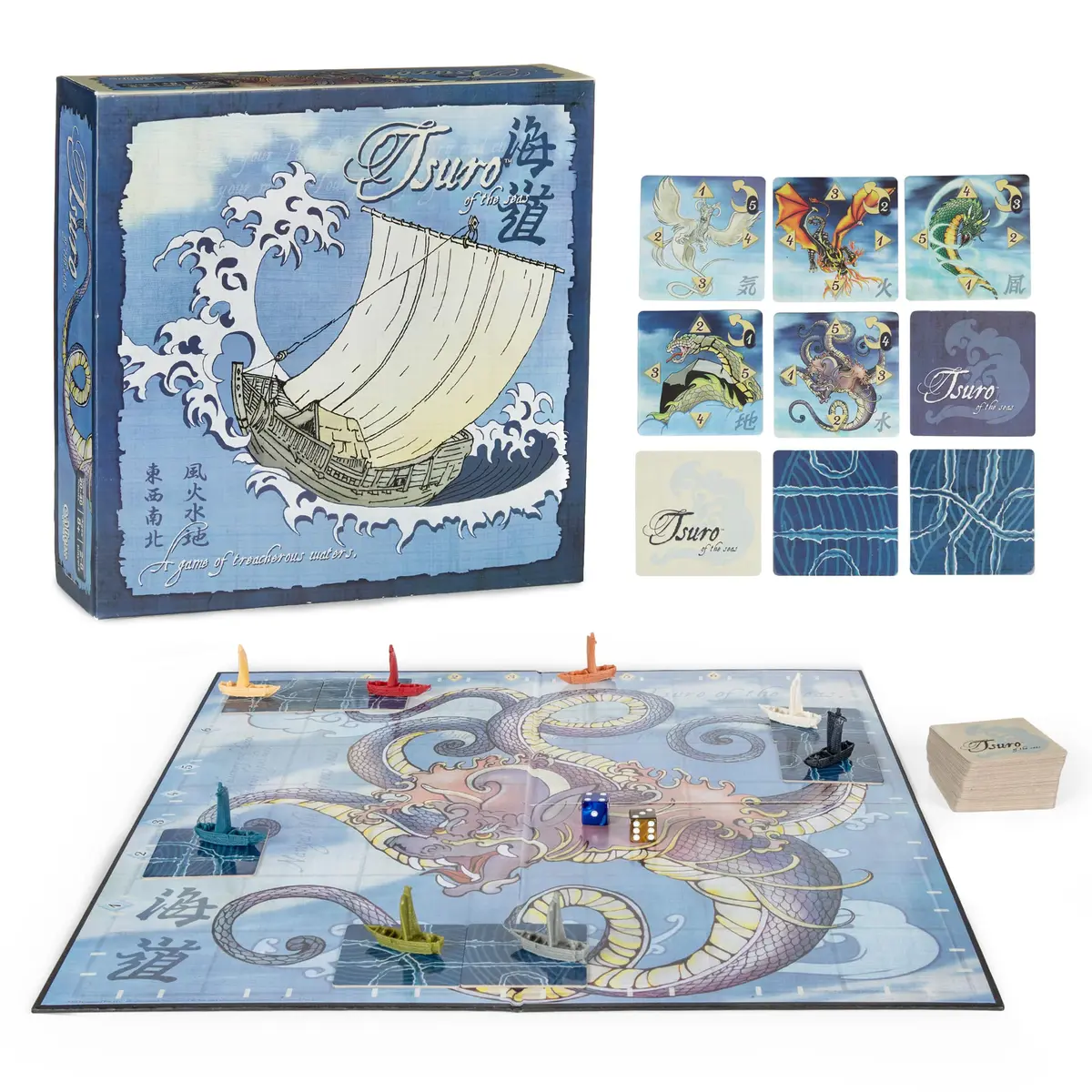 Calliope Tsuro of the Seas Strategy Board Game | Path Building Tile Laying for 2-8 Players - main product image