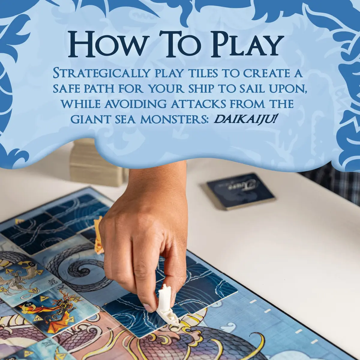 Calliope Tsuro of the Seas Strategy Board Game | Path Building Tile Laying for 2-8 Players - view 3