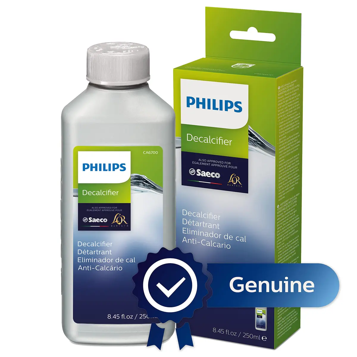 Philips Espresso Machine Descaler 250ml (8.45 Fl Oz) | Protects Against Limescale & Corrosion - view 2