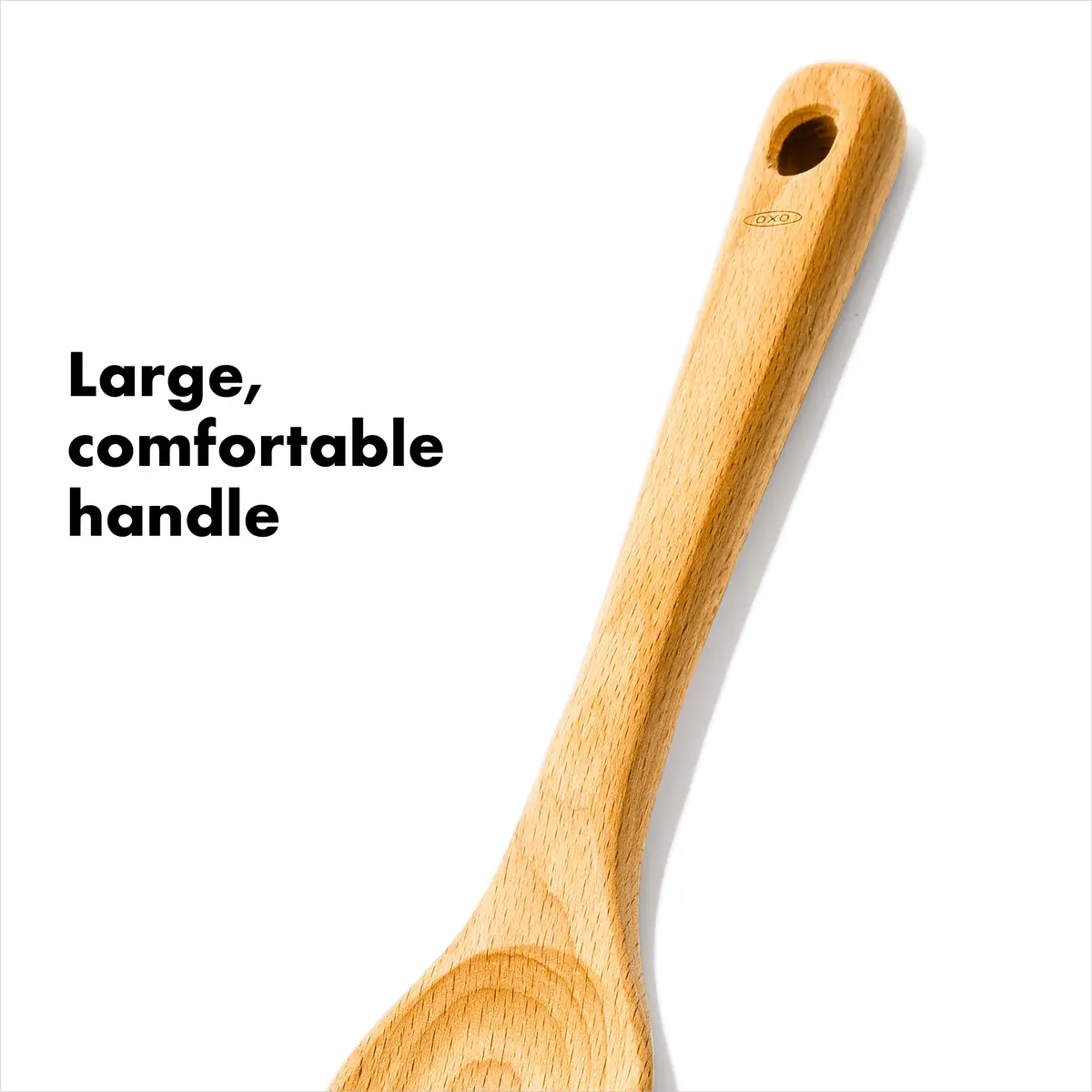 OXO Good Grips 3-Piece Wooden Spoon Set | Solid Beechwood, Safe for Non-Stick Cookware, Hand Wash Only - view 5