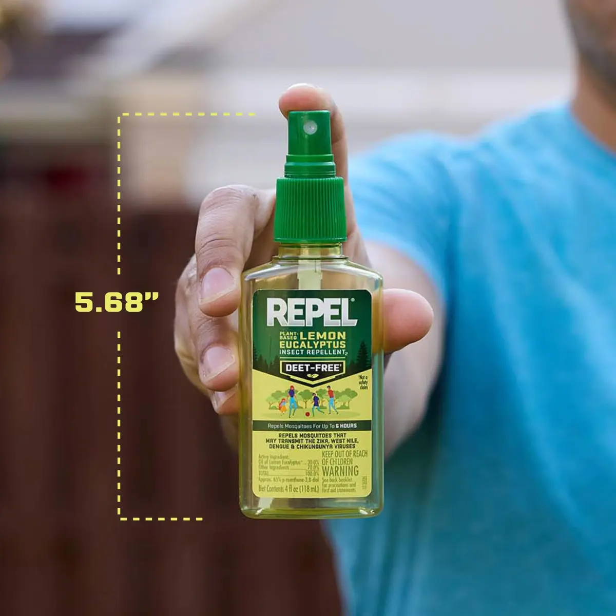 Repel Plant-Based Lemon Eucalyptus Insect Repellent 4 Fl Oz | DEET-Free Mosquito Barrier for Outdoors & Travel - view 6