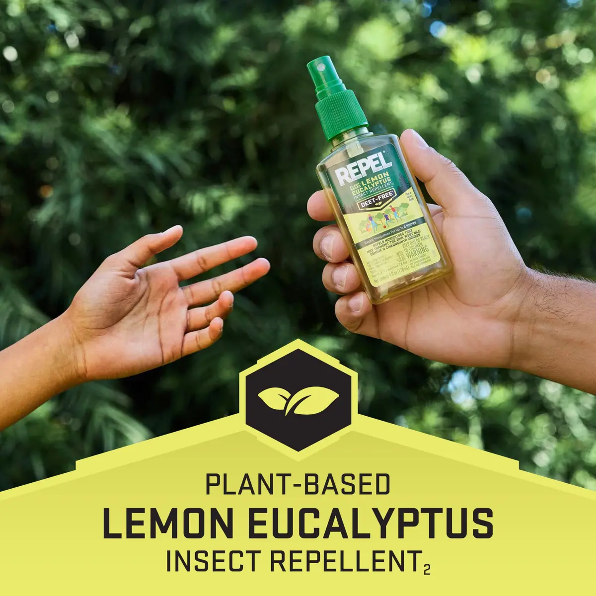 Repel Plant-Based Lemon Eucalyptus Insect Repellent 4 Fl Oz | DEET-Free Mosquito Barrier for Outdoors & Travel - view 2