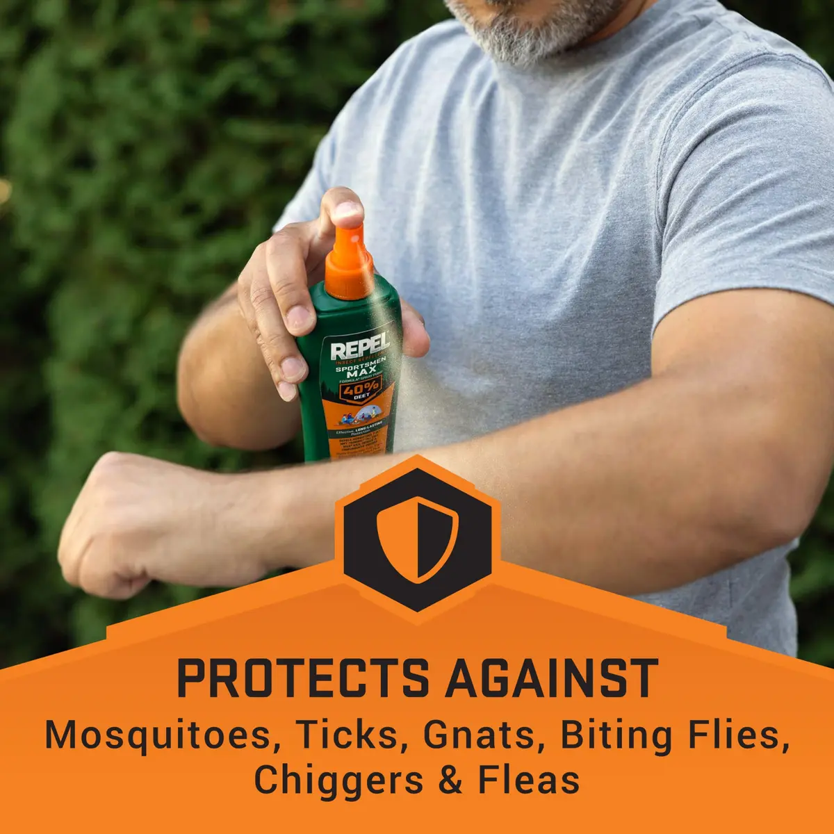 Repel Sportsmen Max Formula Pump Spray 40% DEET Insect Repellent 180ml (6 Fl Oz) | EPA Registered for Mosquitoes & Ticks - view 2