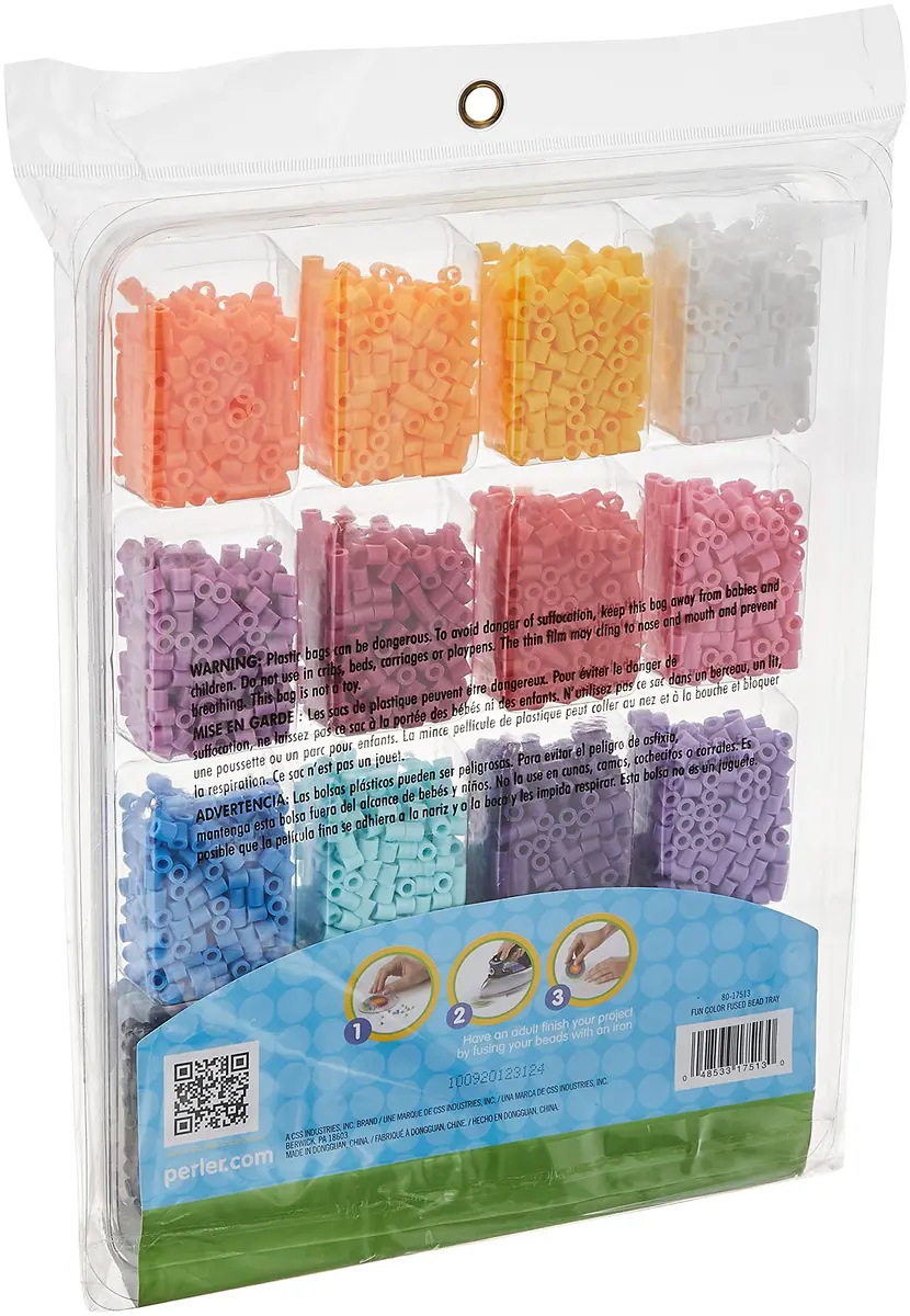 Perler Beads Fun Colors Fuse Beads with Storage Tray | 4000 pcs - view 2