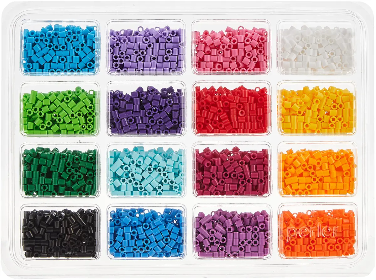 Perler Beads Fun Colors Fuse Beads with Storage Tray | 4000 pcs - view 3