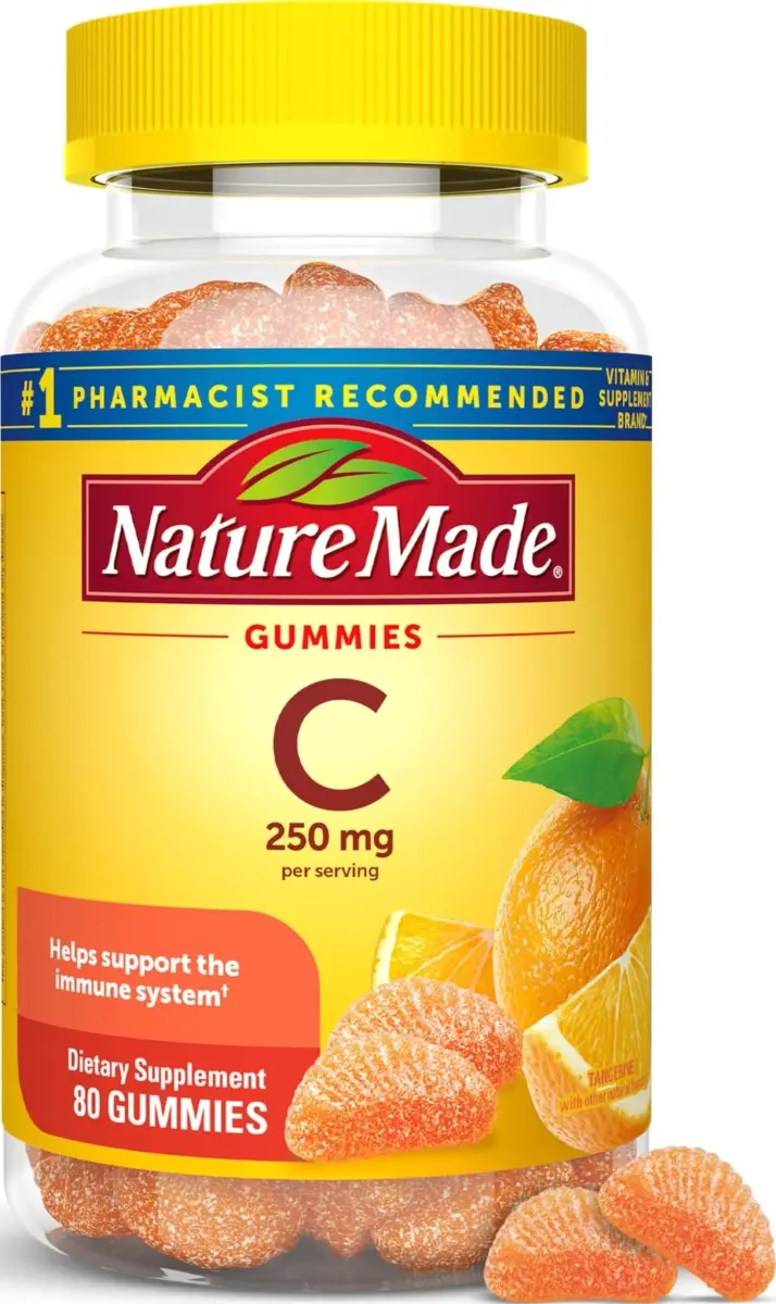 Nature Made Vitamin C Gummies 250mg 80 Count | Immune Support with Antioxidant Benefits - main product image