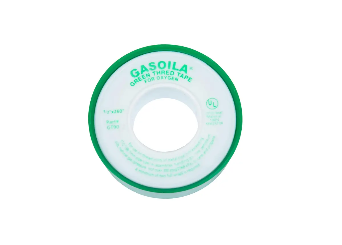 Gasoila Green PTFE Thread Seal Tape | Leak-Proof, High-Density, Non-Toxic (1/2 Inch x 260 Inch) - main product image
