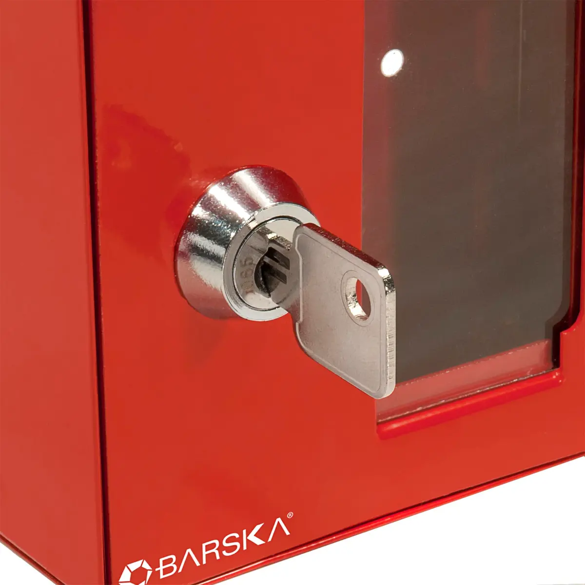 Barska Red Steel Emergency Key Box with Breakable Glass & Hammer | 1 Unit - view 6