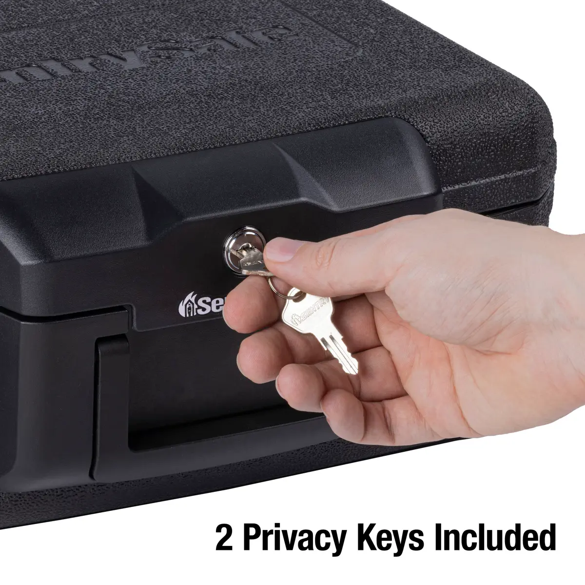 SentrySafe Fireproof Money Safe with Key Lock, Black 14.3 in W x 6.1 in H | Fire Resistant Document Box - view 5