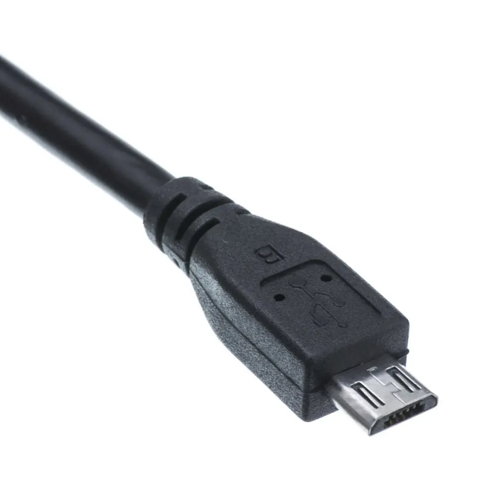 CableWholesale 1ft USB 2.0 Micro USB Cable Black | Gold-Plated Connectors Support 480 Mbps - view 3