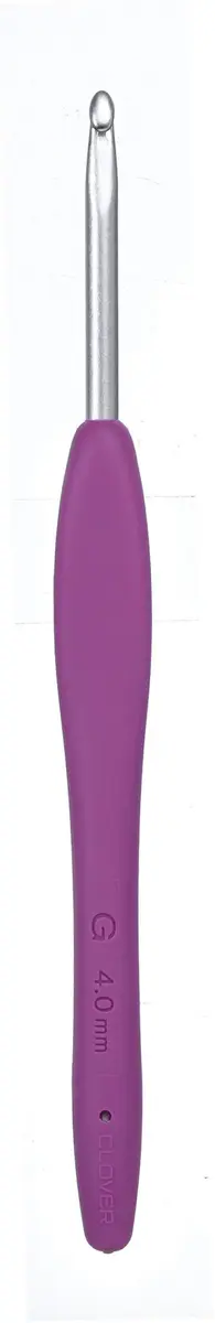 Clover Amour Crochet Hook Size G 4.0mm | Smooth, Stress-Free Crochet with Love - view 2